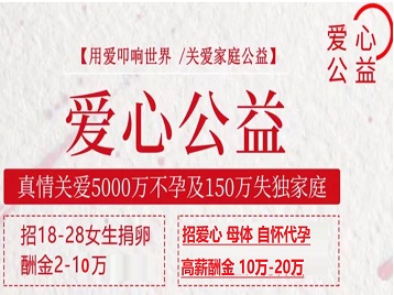 嘉峪关捐卵助孕生子 爱心志愿者招募